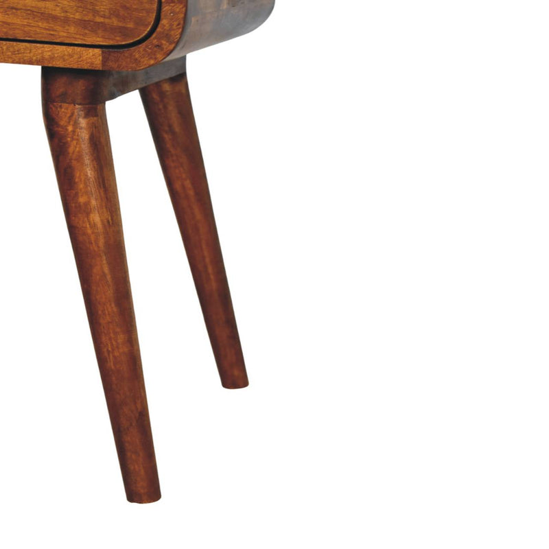 Avora Mini Chestnut Nightstand with 1 drawer Artisan
