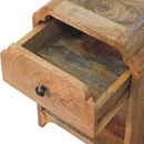 Avora Mini Chestnut Nightstand with 1 drawer Artisan
