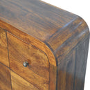 Darcy 3 over 3 Drawer Chest in Chestnut Finish Artisan
