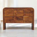 Darcy 3 over 3 Drawer Chest in Chestnut Finish Artisan