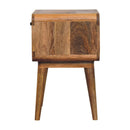 Avora Oak-ish Nightstand with Drawer and open slot Artisan