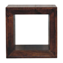 Solis Open California Walnut Side Table Artisan