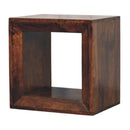 Solis Open California Walnut Side Table Artisan