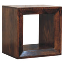 Solis Open California Walnut Side Table Artisan