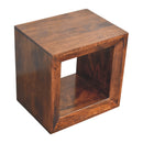 Solis Open California Walnut Side Table Artisan