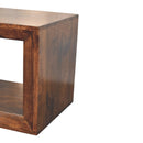 Solis Open California Walnut Side Table Artisan