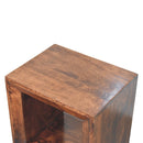Solis Open California Walnut Side Table Artisan