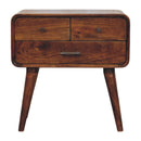 Avora 3-Drawer Chestnut Nightstand Artisan