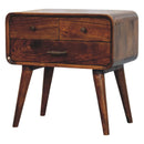 Avora 3-Drawer Chestnut Nightstand Artisan