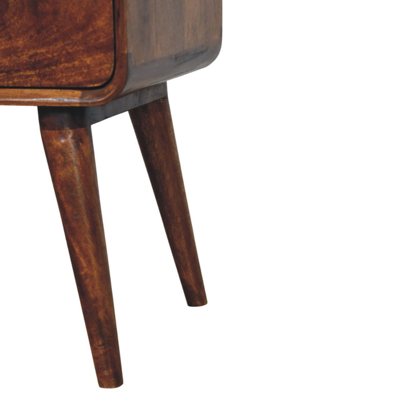 Avora 3-Drawer Chestnut Nightstand Artisan