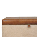 Boucle Lid- up Storage Ottoman Artisan