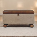 Boucle Lid- up Storage Ottoman Artisan
