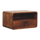 Avora Wall-Mounted Chestnut Nightstand Artisan