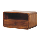 Avora Wall-Mounted Chestnut Nightstand Artisan