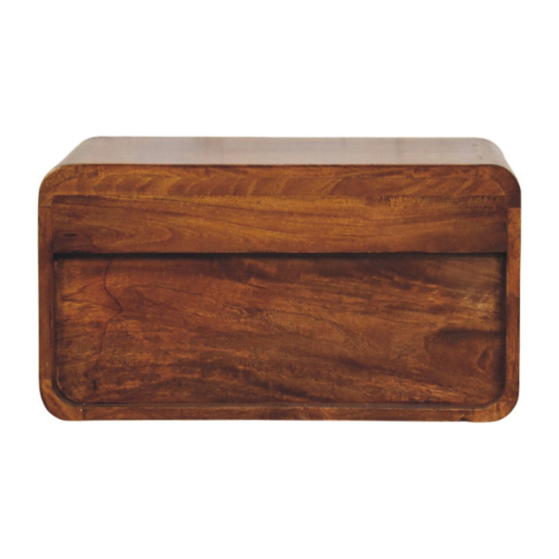Avora Wall-Mounted Chestnut Nightstand Artisan