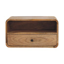 Avora Wall-Mounted Oak-ish Nightstand Artisan