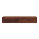 Lunar 2 Drawer Chestnut Wall Mounted Console Table Artisan