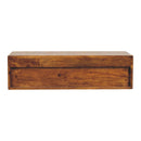 Lunar 2 Drawer Chestnut Wall Mounted Media Unit Artisan