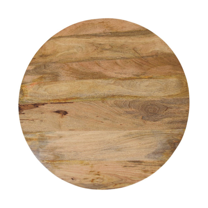 Slatted Round Oak-ish Coffee Table Artisan