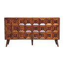Solis Carved 4 Door Chestnut Sideboard
