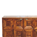 Solis Carved 4 Door Chestnut Sideboard