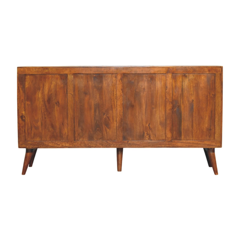 Solis Carved 4 Door Chestnut Sideboard