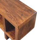 Orion Curved Chestnut Media Unit Artisan