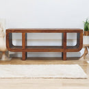 Orion Curved Chestnut Media Unit Artisan