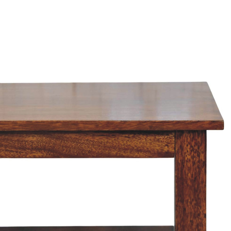 Belmont X-Frame Chestnut Coffee Table Artisan