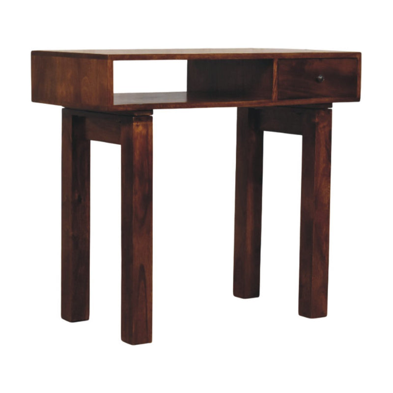 Tula 1 Drawer Chestnut Writing Desk