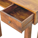 Tula 1 Drawer Chestnut Writing Desk