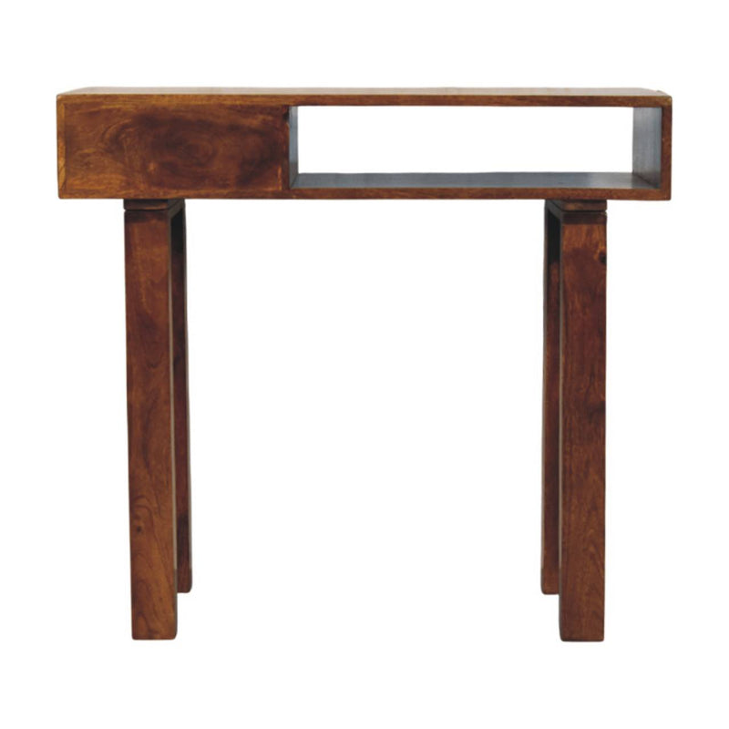 Tula 1 Drawer Chestnut Writing Desk