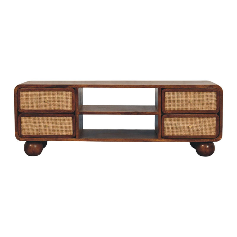 Larissa 4 Drawer Chestnut Media Unit Artisan