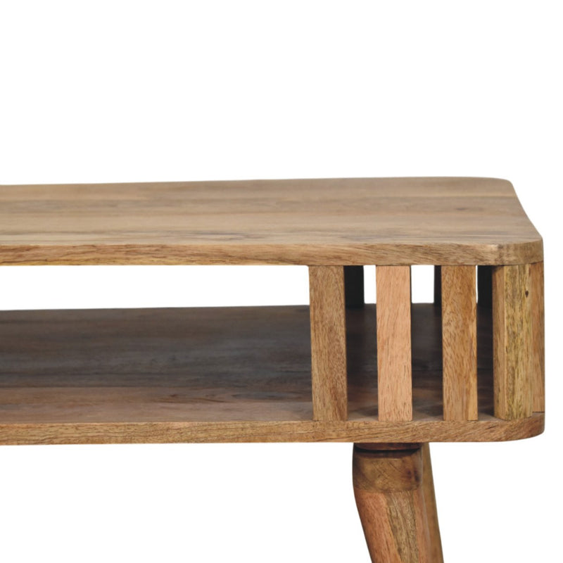 Slatted Oak-ish Coffee Table Artisan