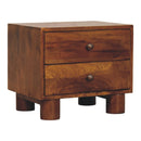 Tula 2 Drawer Chestnut Nightstand Artisan