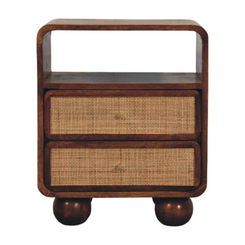 Larissa 2 Drawer Chestnut Nightstand Artisan