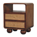 Larissa 2 Drawer Chestnut Nightstand Artisan