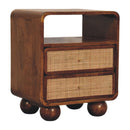 Larissa 2 Drawer Chestnut Nightstand Artisan