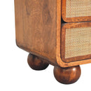 Larissa 2 Drawer Chestnut Nightstand Artisan