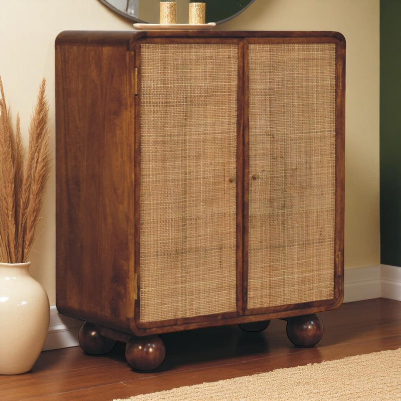 Larissa 2 Door Chestnut Cabinet Artisan