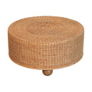 Regency Round Woven Coffee Table with Ball Feet Artisan