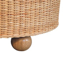 Regency Round Woven Coffee Table with Ball Feet Artisan