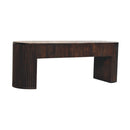 Velvet Mocha Fluted Bench Artisan