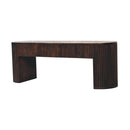Velvet Mocha Fluted Bench Artisan