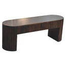 Velvet Mocha Fluted Bench Artisan