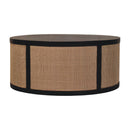 Monaco Round Rattan Centerpiece Coffee Table Artisan