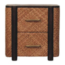 Havana Canefront 3-Drawers Nightstand Artisan