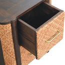 Havana Canefront 3-Drawers Nightstand Artisan