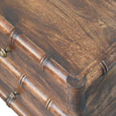 Bamboo Frame Nightstand in Roasted Almond Artisan