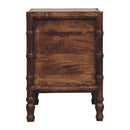 Bamboo Frame Nightstand in Roasted Almond Artisan